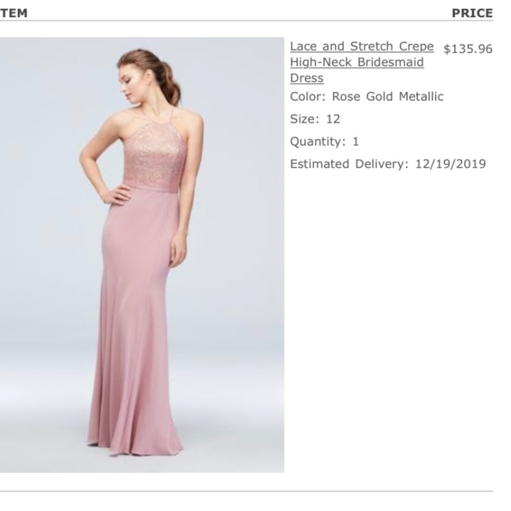 David’s bridal gown.